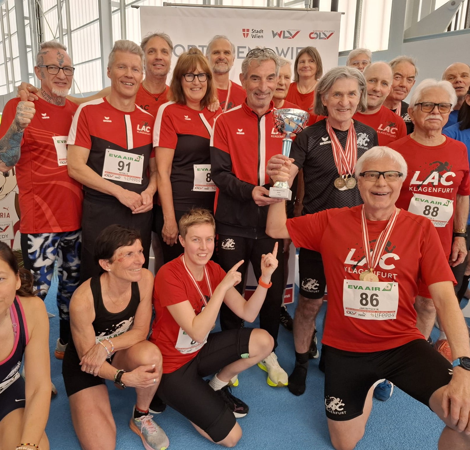 Der LAC-Klagenfurt gewann zwei Siegerpokale bei den ÖLV-Cups 2025
